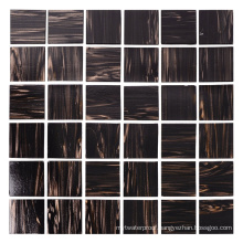 48X48 Brown Hot Melt Glass Mosaic Tile Backsplash Decoration